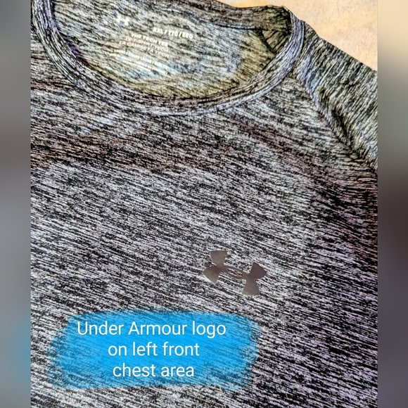Under Armour Men's Size XXL, EUC Tech Tee Loose fit, heather grey workout shirt - Picture 10 of 14